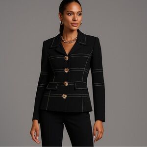 Chic Black Blazer/Top
